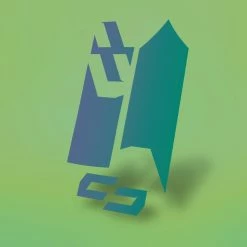 Unleazhed - M02 Sticker - Flipflop Violet / Blue